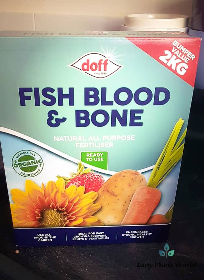 Fish blood and bone fertilizer